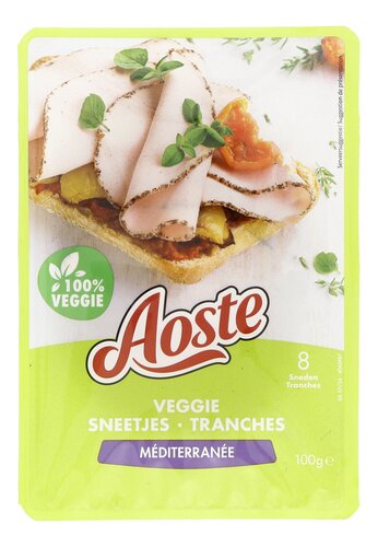 AOSTE Veggie Sneetjes Méditerranée 100g