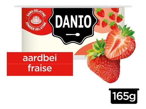 DANIO Verse kaas aardbei 165g