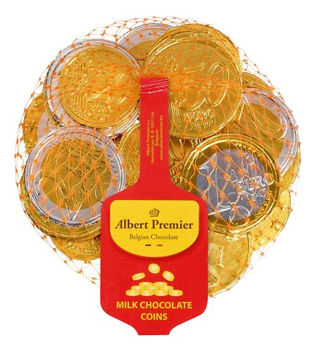 ALBERT PREMIER Chocolad.Munten Melk 150g