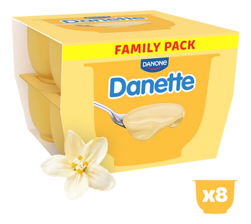 DANETTE roomdessert vanille 8x125g