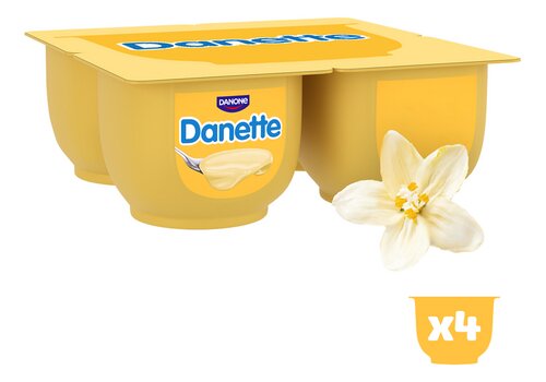 DANETTE roomdessert vanille 4x125g