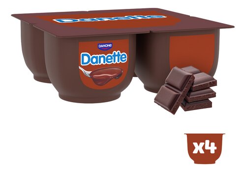 DANETTE roomdessert chocolade 4x125g