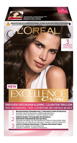 L Oreal Excellence Coloration 3 Chatain Fonce Colruyt