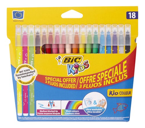 BIC Kids Kit de Coloriage pour Enfants - 8 Feutr…