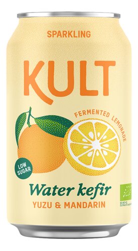 KULT Water Kefir Yuzu&Mandarin Bio 33cl