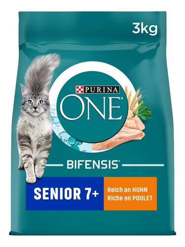 Purina ONE Droge voeding kat Senior 7+ | Kip 3kg Zak