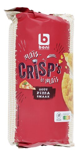 BONI Crisp's Maiswafel Pizzasmaak 120g