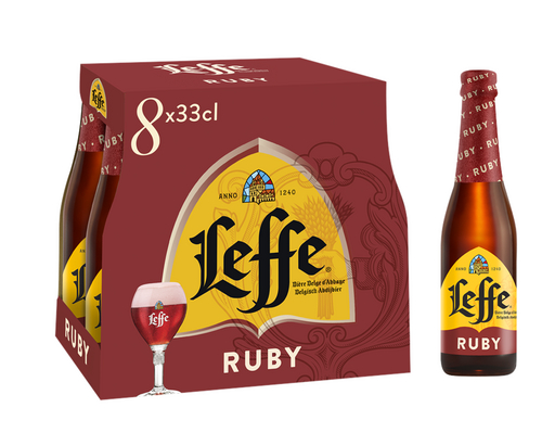 LEFFE abdijbier Ruby 5% 8x33cl