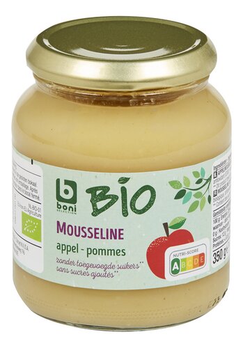 BONI BIO mousseline z.toegev.suiker 350g