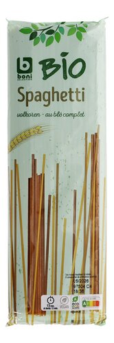 BONI BIO volkorenspaghetti 500g