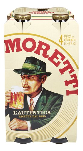 BIRRA MORETTI L'autentica 4,6% 4x33cl