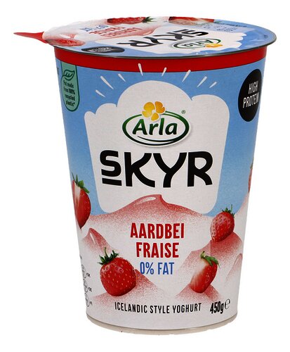 ARLA Magere yoghurt Skyr aardbei 450g