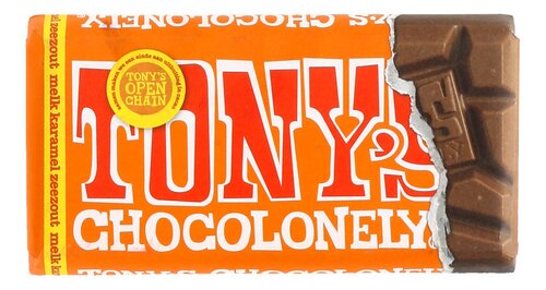 TONY'S Melk Karamel Zeezout 90g
