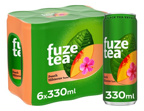 FUZE TEA Black Tea Peach-Hibiscus 33cl