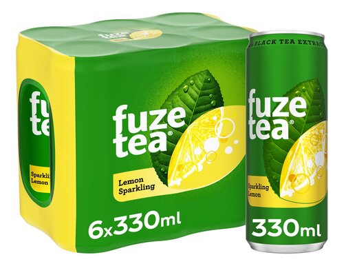 FUZE TEA Sparkling Black Tea Lemon 33cl