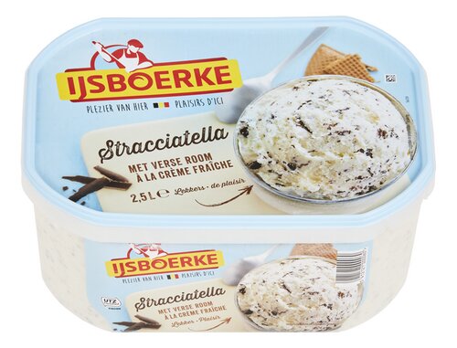 IJSBOERKE roomijs stracciatella 2,5L