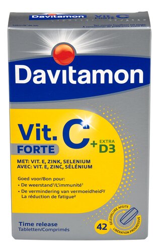 DAVITAMON Vitamine C Forte+extra D3 42st