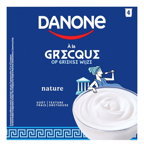 DANONE GRECQUE Yoghurt natuur 4x110g