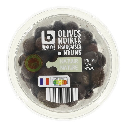 BONI Franse zwarte olijven Nyons 150g