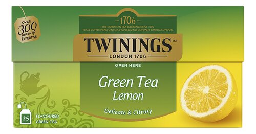 TWININGS Green Tea Lemon 25st
