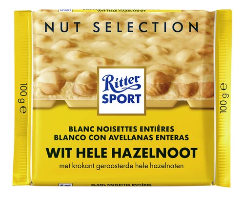 RITTER SPORT Nut sel. wit hazeln. 100g