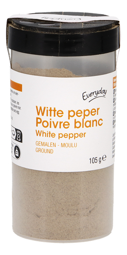 EVERYDAY Gemalen witte peper 105g