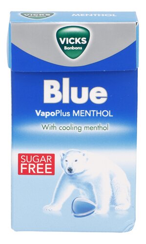 VICKS BLUE munt box suikervrij 40g