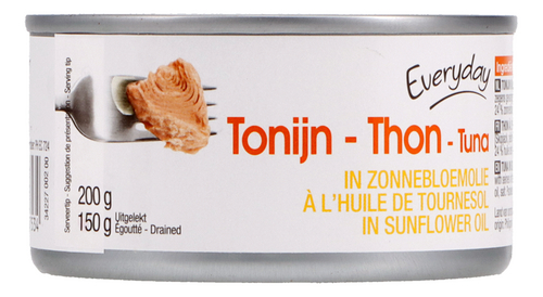 EVERYDAY tonijn zonnebloemolie 200g