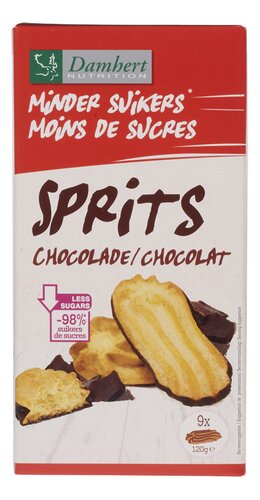DAMHERT Sprits Choco. Low Carb MS 120g