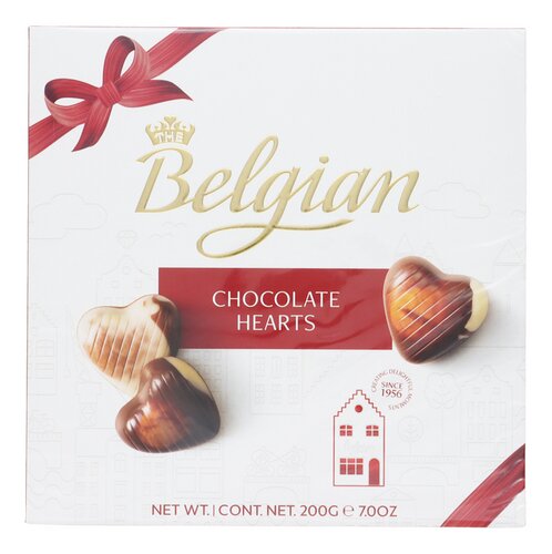 THE BELGIAN chocolade hartjes 200g