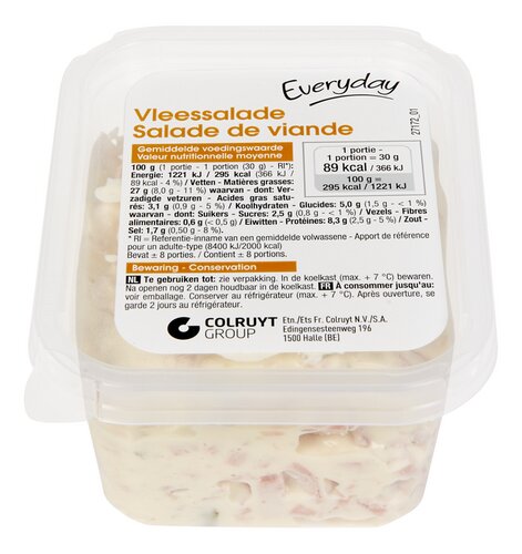 EVERYDAY Vleessalade 250g