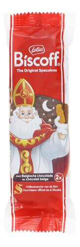 LOTUS BISCOFF speculoos choc. Sint 2x26g