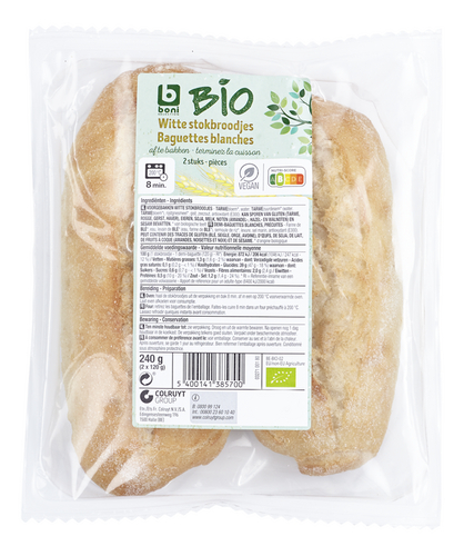 BONI BIO Baguette wit 2x120g