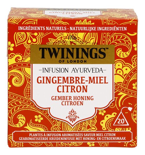 TWININGS Ayurveda-Ginger-Honey-Lem. 20st