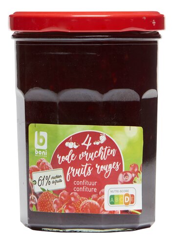 BONI confituur rode vruchten 61% 450g