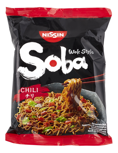 NISSIN soba noedels chili bag 111g