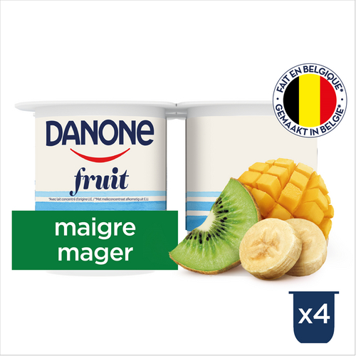DANONE yoghurt mager exot.vrucht 4x125g