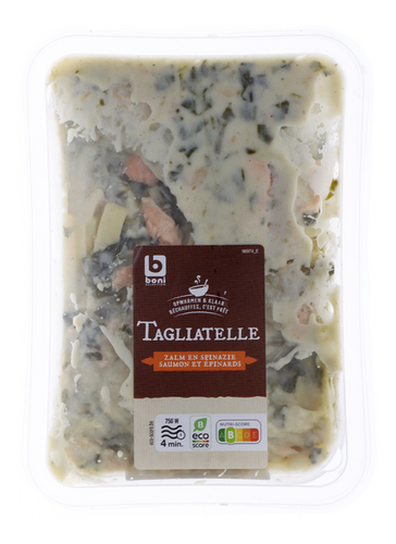 BONI Tagliatelle zalm-spinazie 450g