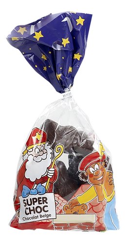 SUPERCHOC holgoed pure chocolade 250g