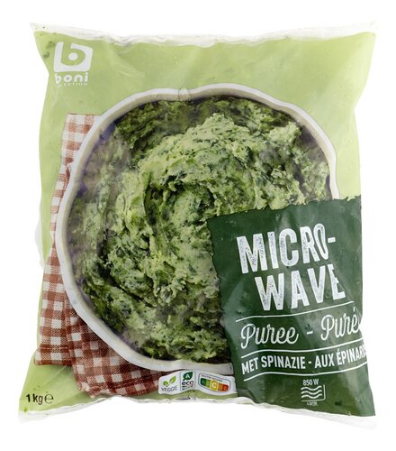 BONI aardappelpuree spinazie 1kg