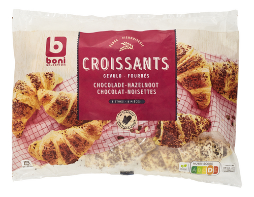 BONI croissant hazelnoot-chocolade 720g