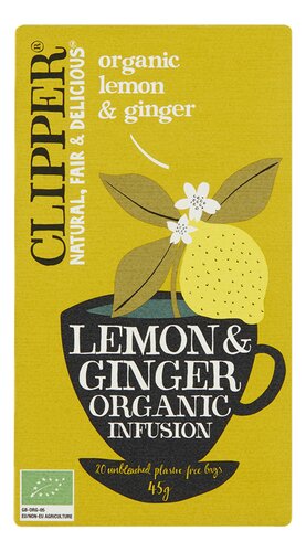 CLIPPER Lemon & Ginger Bio 20st