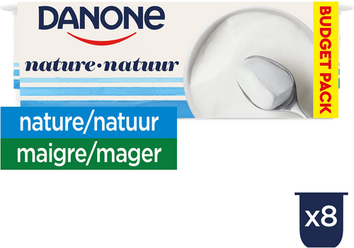 DANONE yoghurt mager natuur 8x125g