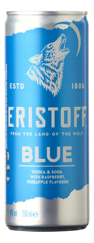 ERISTOFF Blue 4% blik 25cl