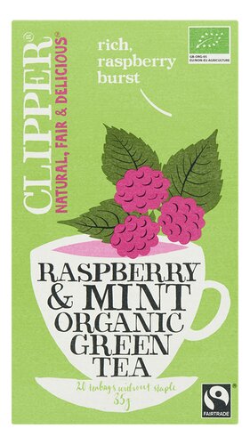 CLIPPER Green Tea Raspb. & Mint Bio 20st