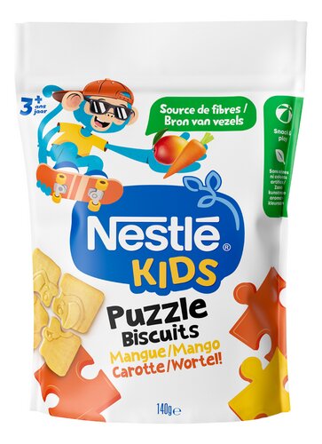 NESTLÉ Puzzle biscuits man-Wor.+3 140g