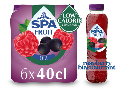 SPA FRUIT niet-br.Rasp-Blackcurrant 40cl