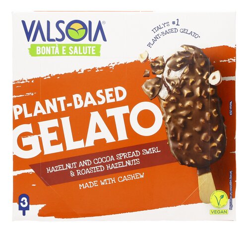VALSOIA Ijs Stick Hazelnoot 390ml