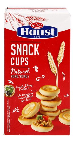 HAUST snack cups rond 130g