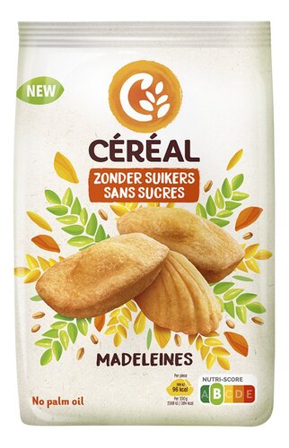 CEREAL Madeleines Zonder Suikers 150g